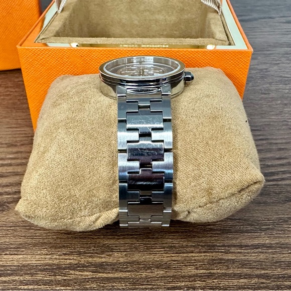 Tory Burch Reva Stainless Steel Watch TRB4010 Navy/Silver - Picture 3 of 12